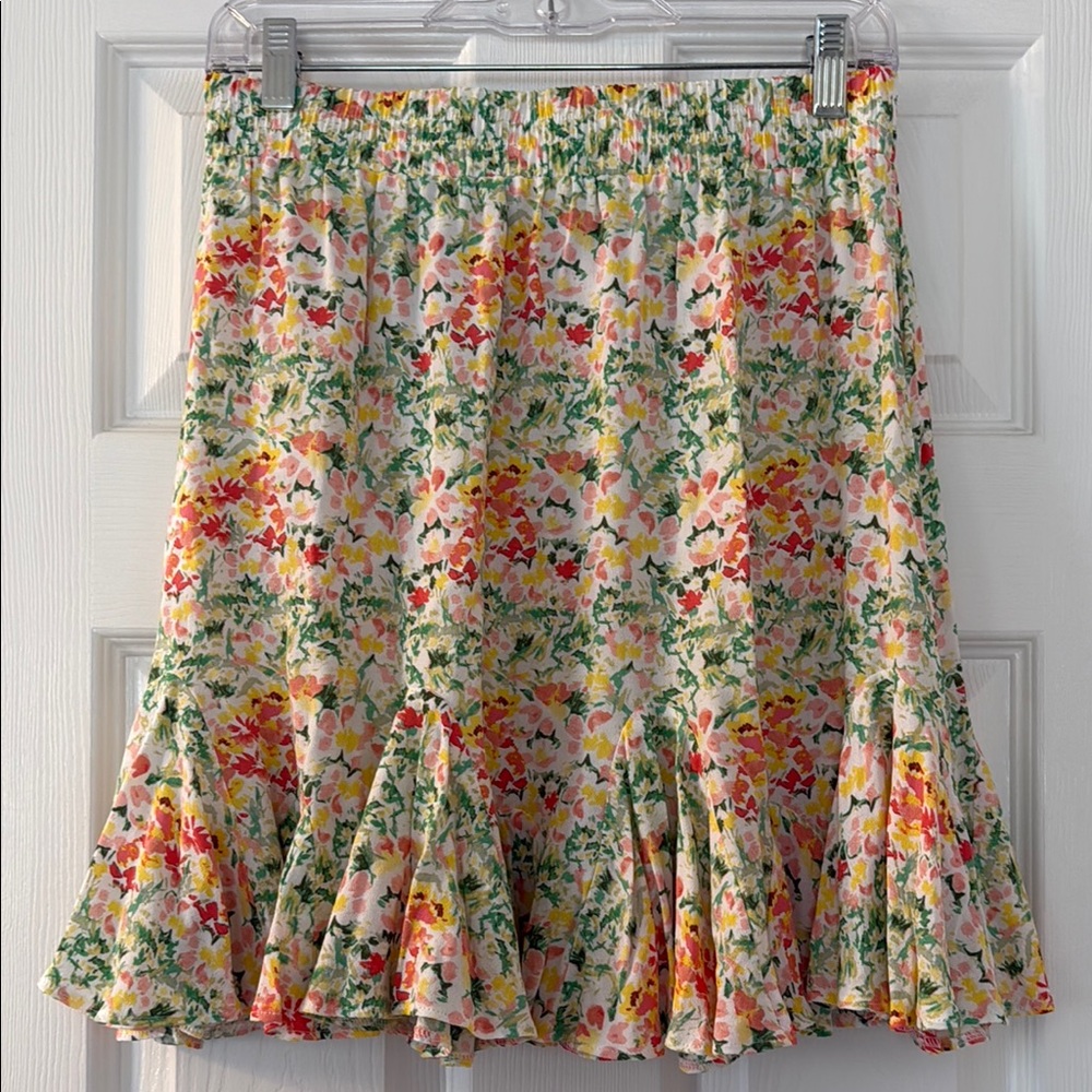 LOFT Floral Mini Skirt - Multicolor